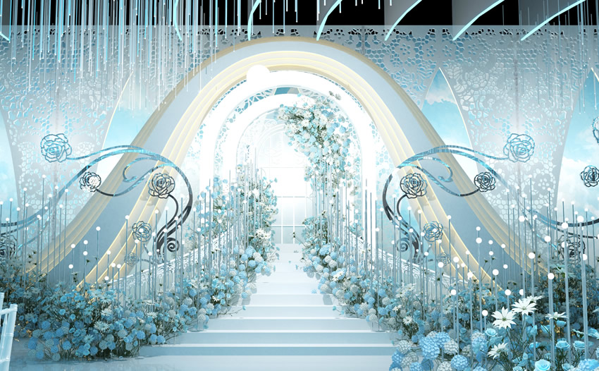 乐陵釡香烙馍村水晶厅效果展示